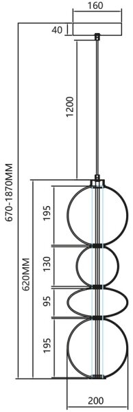 Lustră LED pe cablu DAPHNE LED/36W/230V gri