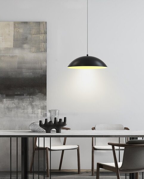 Lustră LED dimabilă pe cablu Wofi 6001-104 ROSCOFF LED/19W/230V negru/auriu