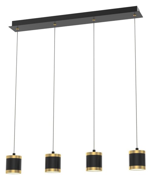 Wofi 7003-404 - Lustră LED reglabilă pe cablu TOULOUSE 4xLED/8,5W/230V negru/auriu