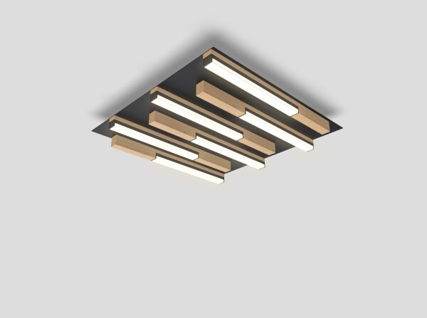 Wofi 9031-606 - LED plafonieră PALERMO dimabilă LED/26W/230V lemn