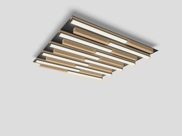 Wofi 9031-1006 - Plafonier LED dimabil PALERMO 40W 230V lem lemn