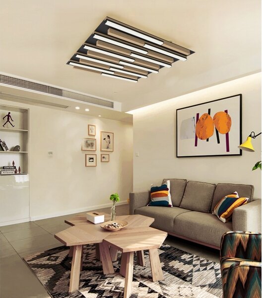 Wofi 9031-1006 - Plafonier LED dimabil PALERMO 40W 230V lem lemn