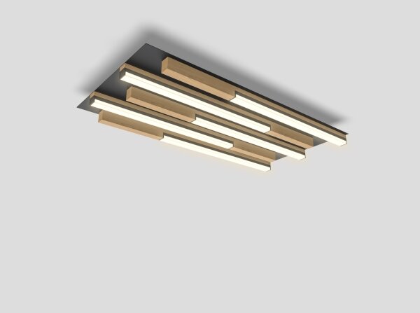 Wofi 9031-506S - LED plafonieră PALERMO dimabilă LED/34W/230V lemn