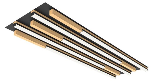Wofi 9031-506L - Lampă LED plafon PALERMO dimabilă LED/57W/230V lemn