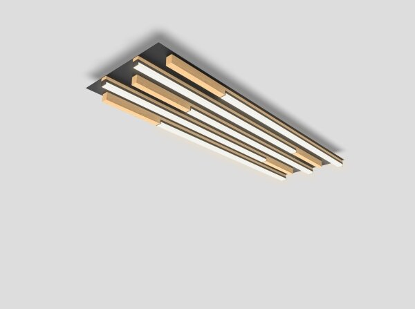 Wofi 9031-506L - Lampă LED plafon PALERMO dimabilă LED/57W/230V lemn