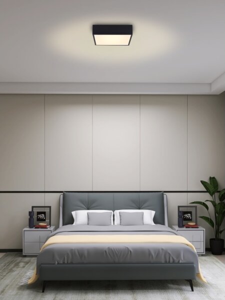 Plafonieră LED dimabilă Immax NEO 07237L CANTO 22W/230V negru Tuya + telecomandă