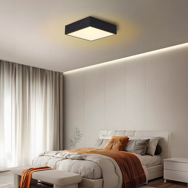 Plafonieră LED dimabilă Immax NEO 07237L CANTO 22W/230V negru Tuya + telecomandă