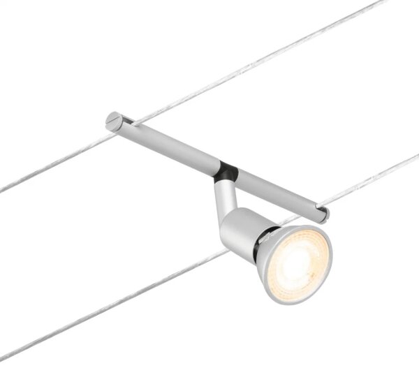 Paulmann 94442 - Set 5x GU5.3/10W, sistem complet cu cablu SALT 230V, crom mat
