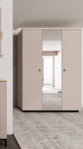 Dulap Dominica, 153x218x60 cm, 3 usi, Casmir