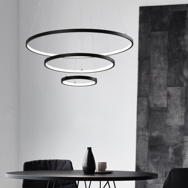 Lustră LED pe cablu LED/42W/230V 3000K negru