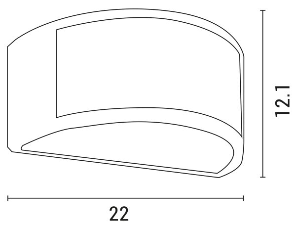 Aplică de exterior 1xE27/10W/230V IP54 gri