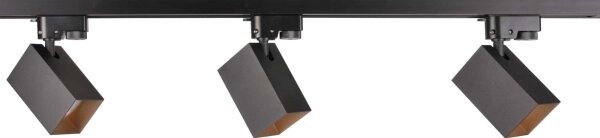 Spot pentru sistem de șină SQUARE 3xGU10/10W/230V + 1 m sistem de șină