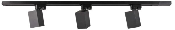 Spot pentru sistem de șină SQUARE 3xGU10/10W/230V + 1 m sistem de șină