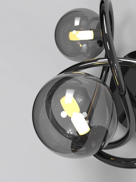 Aplică LED NANCY Wofi 4014-205 2xG9/3,5W/230V negru/crom