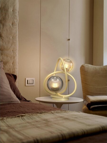 Lampă LED de masă METZ Wofi 8015-204 2xG9/3,5W/230V auriu/gri