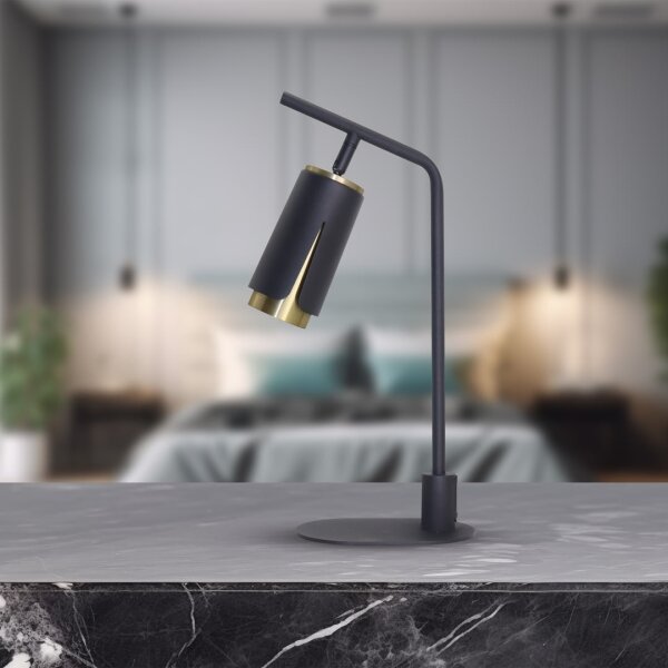 Lampă de masă FLOWER 1xGU10/8W/230V negru