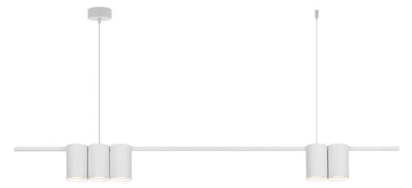 Lustră pe cablu GENESIS 5xGU10/8W/230V alb