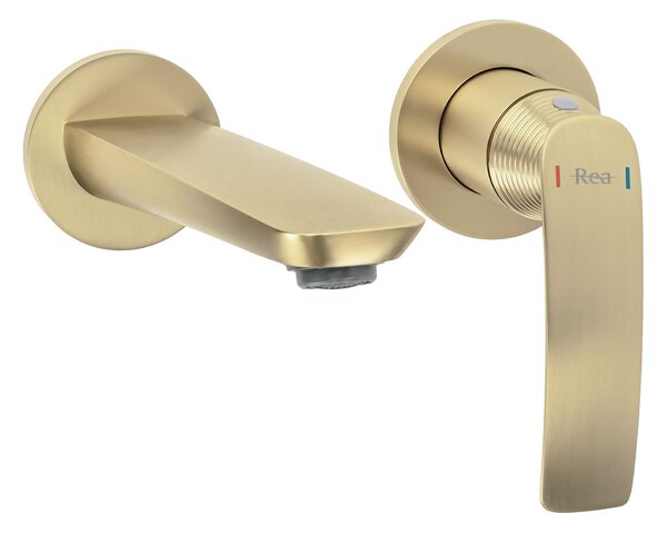 Baterie de lavoar încastrată REA Como Brush Gold + BOX