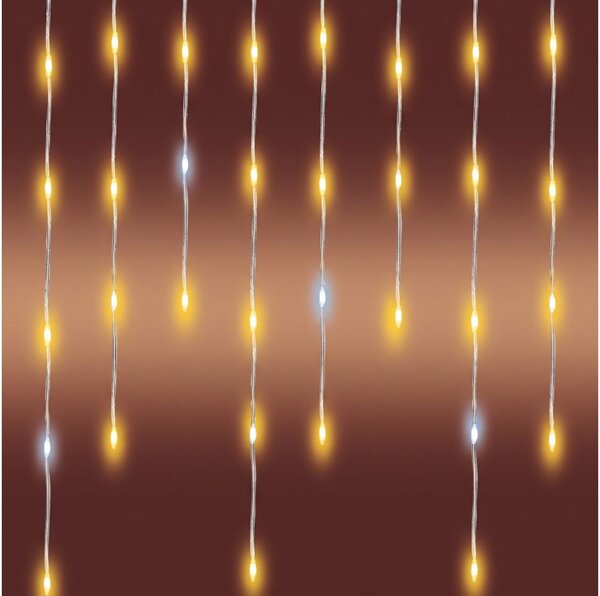 Ghirlandă LED de Crăciun pentru exterior 1200xLED/230V 25x0,56 m IP44 alb cald/alb rece