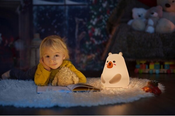 Osram - LED RGBW Lampă de veghe tactilă pentru copii NIGHTLUX BEAR LED/0,7W/3,7V 1200 mAh