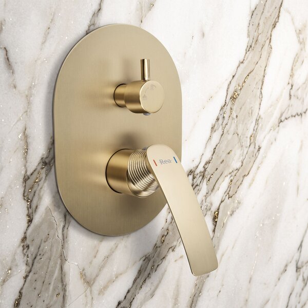 Set de dus incastrat Rea Como M2 Brush Gold + BOX