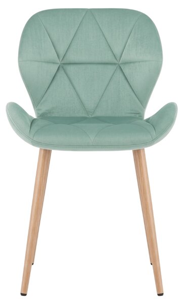 Scaun de sufragerie MANGO VELVET, mentolova