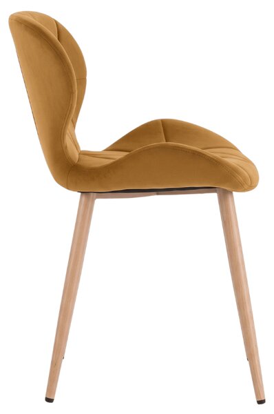 Scaun de masa MANGO VELVET, mustar