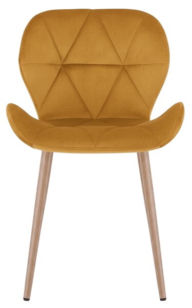 Scaun de masa MANGO VELVET, mustar