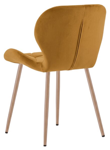 Scaun de masa MANGO VELVET, mustar