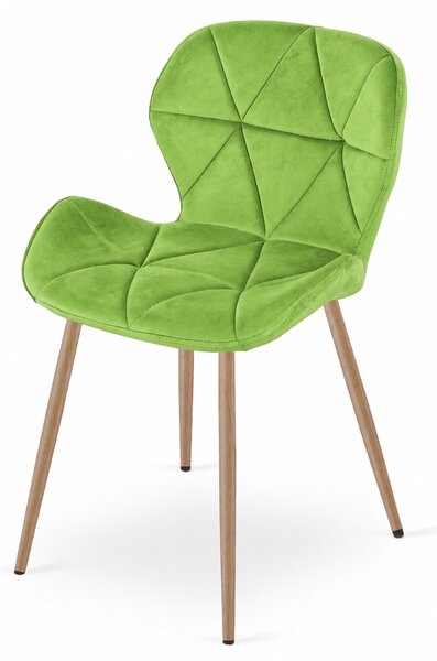 Scaun de masa MANGO VELVET, verde deschis