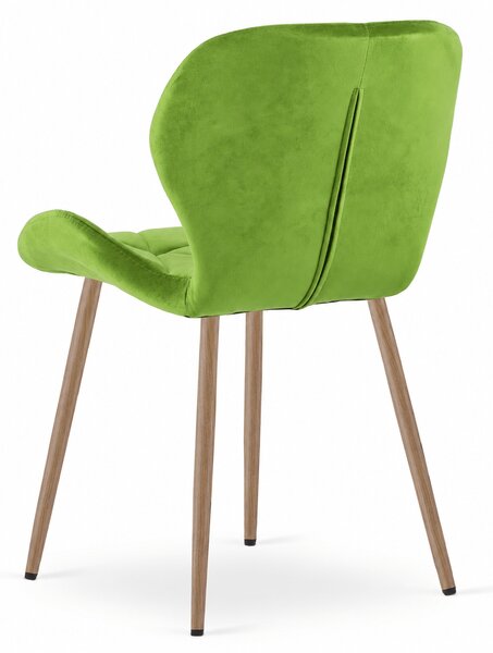 Scaun de masa MANGO VELVET, verde deschis