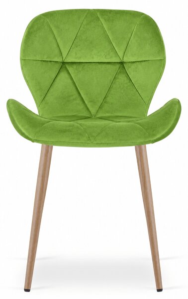 Scaun de masa MANGO VELVET, verde deschis