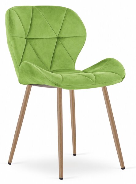 Scaun de masa MANGO VELVET, verde deschis