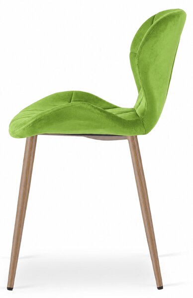 Scaun de masa MANGO VELVET, verde deschis
