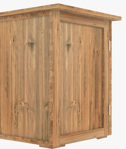 Outsunny Dulap de Exterior din Lemn cu 2 Uși, Căsuță de Grădină pentru Unelte cu Acoperiș Impermeabil, 77x55x72 cm, Maro | Aosom Romania