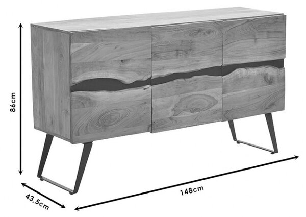 Bufet Imena Walnut 148x43.5x86 cm