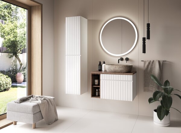 Set dulap Comad Iconic White ICONIC WHITE 82-60-D-1S, lavoar Comad Sky SKY60-8099