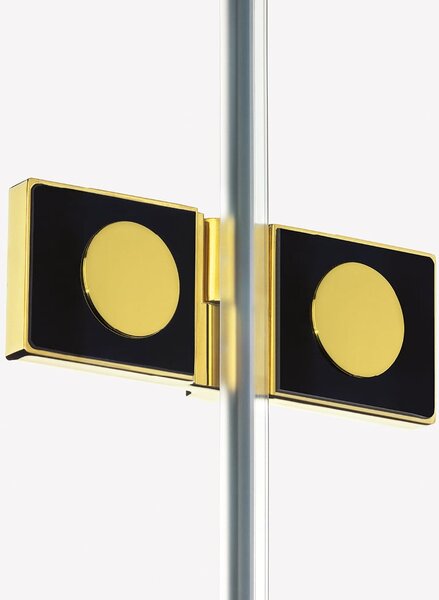 New Trendy Avexa Gold Shine cabină de duș 100x90 cm dreptunghiular auriu luciu/sticlă transparentă EXK-1672