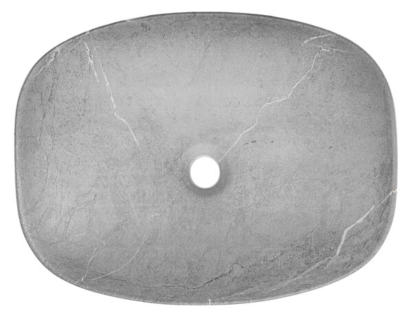 Comad Anna lavoar 50x39 cm ovale de blat gri/piatră mat UN-ANNA-MH1