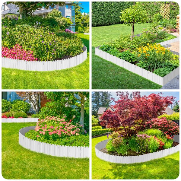 Set 6 gard decorativ, Alb, 1.2 M x 22 cm