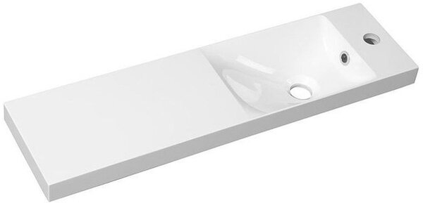 Sapho Agos lavoar 80x22 cm dreptunghiular mobilier alb luciu AS080