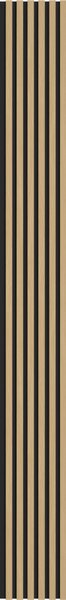 Mexen Lam-B, lamele acustice de perete 275 × 30 cm, placă HDF 4 mm, furnir tehnic, stejar auriu, 275307-3015-003