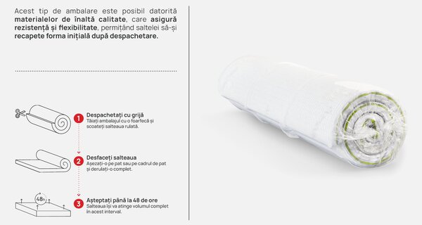 Saltea Zymmo, Rila, 82x190x24, Medie-tare