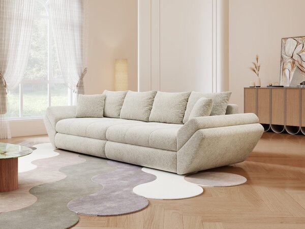 Canapea extensibilă dumonde cu ladă de depozitare Loana Arena Bej 300x100 cm