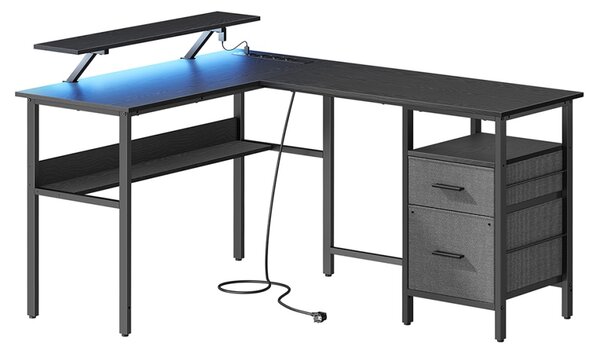 Birou Vasagle Negru 150x120x89 cm