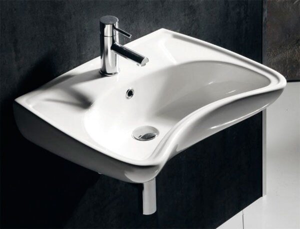 Isvea Handicap lavoar 59.5x45.6 cm dreptunghiular clasică pentru persoane cu dizabilități alb luciu 10TP60060