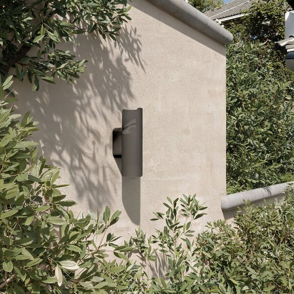 Philips Lampa de perete pentru exterior cu LED Fira, lumină orientată în, Gri, Aluminiu