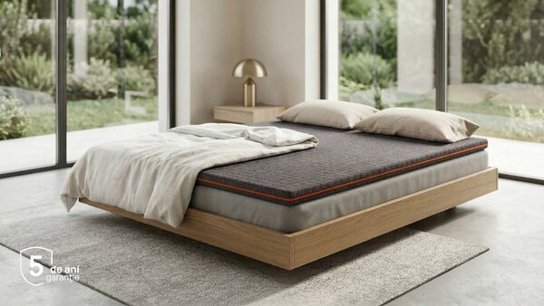 Topper saltea Zymmo, Nero, 72x190x5, Medie
