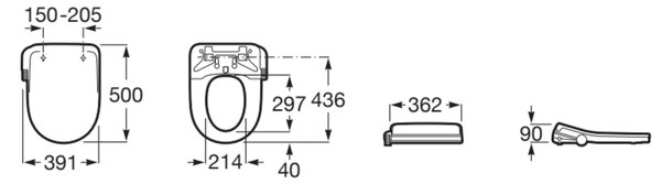 Roca Multiclean masă de spălat alb A804054001