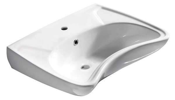 Isvea Handicap lavoar 59.5x45.6 cm dreptunghiular clasică pentru persoane cu dizabilități alb luciu 10TP60060